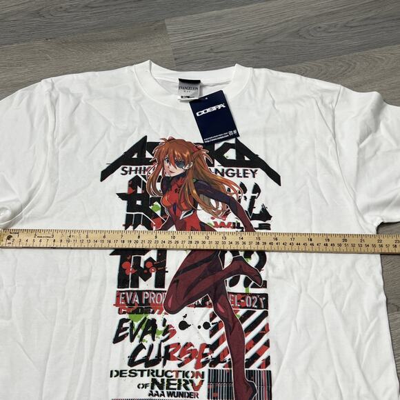 Cospa Evangelion Shikinami Asuka Langley Full Color T-shirt White XL - Picture 5 of 7